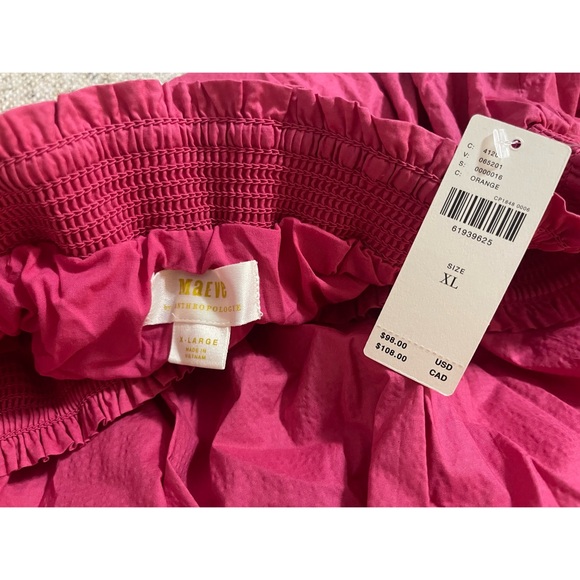 Anthropologie Maeve A-Line Mini Skirt Pink NWT SZ XL - Picture 4 of 13